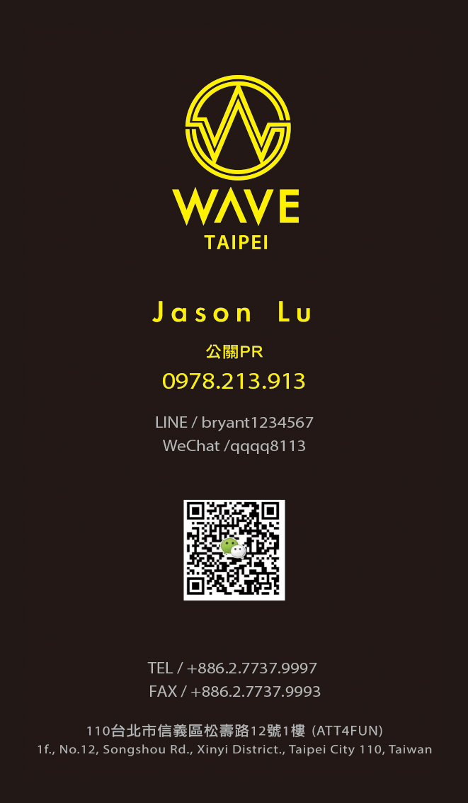 WAVE CLUB Taipei 公關PR jason lu